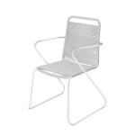 Silla de Jardín Antea 57 x 65,5 x 90 cm Cuerda Gris claro