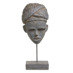 Figura Decorativa 20 x 12 x 60 cm Gris