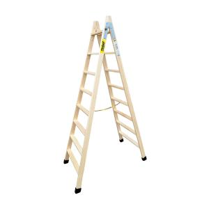 Escalera plegable de 8 peldaños Plabell bld-8 Madera 214 x 31/62 cm