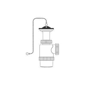 Sifón de Lavabo Mirtak v70 PVC