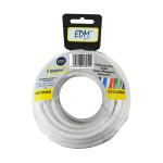 Cable EDM 2 x 1 mm Blanco 5 m