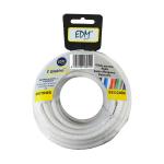 Cable EDM 2 x 1 mm Blanco 20 m