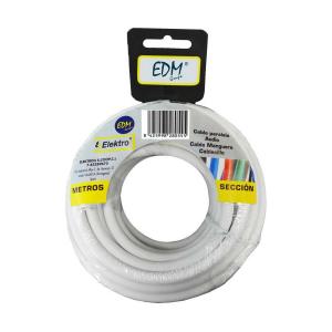 Cable EDM 3 x 1 mm Blanco 5 m