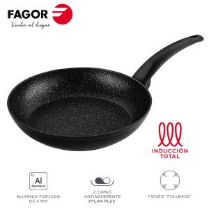 Sartén Fagor VIVANT Negro Aluminio Ø 20 cm