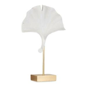 Figura Decorativa Flor Blanco Poliresina (8 x 37 x 24,5 cm)