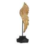 Figura Decorativa Alas de Ángel Dorado Negro 8,5 x 32,5 x 10,5 cm