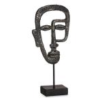 Figura Decorativa Cara Negro Poliresina (19,5 x 38 x 10,5 cm)