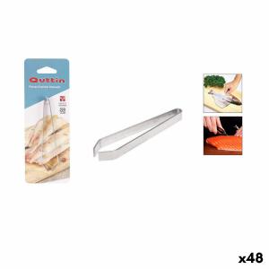 Pinzas de Cocina Quttin Acero Inoxidable Pescado 10,8 x 0,9 cm (48 Unidades)