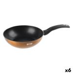 Sartén Wok Quttin Foodie Cobre 24,5 x 7 x 44 cm (6 Unidades)