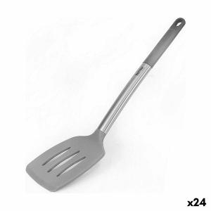 Paleta de Cocina Quttin Gris Silicona Acero 36 x 8,5 cm (24 Unidades)