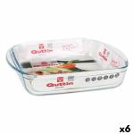 Fuente de Cocina Quttin 63081 1,6 L Vidrio 25 x 21,9 x 5 cm (6 Unidades)