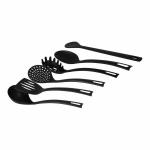 Set de Utensilios para Cocina Quttin Quttin Negro (6 Unidades) (6 pcs)