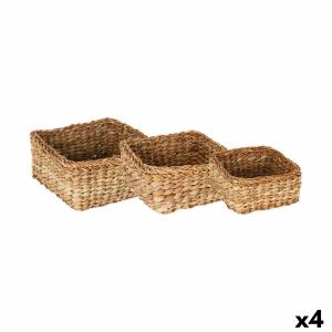 Juego de Cestas Privilege Privilege Mimbre 23 x 11 cm (3 Piezas) (4 Unidades)