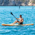 Tabla de Paddle Surf Hinchable 2 en 1 con Asiento y Accesorios Siros InnovaGoods 10'5" 320 cm