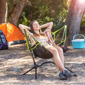 Silla Plegable de Camping con Balanceo Kamprock InnovaGoods (Reacondicionado A)