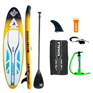 Tabla de Paddle Surf Hinchable con Accesorios Kohala Arrow 1 Amarillo (310 x 81 x 15 cm)