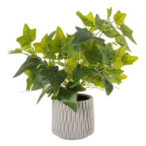 Planta Decorativa Cemento PEVA Hiedra 12 x 12 x 39 cm