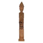 Figura Decorativa Natural Africano 14 x 14 x 88,5 cm