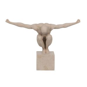 Figura Decorativa Crema 32 x 11,5 x 23 cm