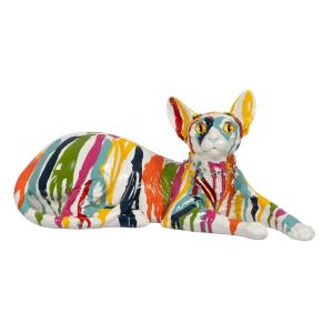 Figura Decorativa Gato 33,5 x 15,5 x 15 cm