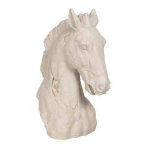 Figura Decorativa Crema Caballo 27 x 17,5 x 39,5 cm