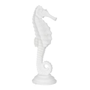 Figura Decorativa Blanco Caballito de Mar 11 x 9 x 31 cm