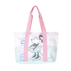 Bolsa de Playa Minnie Mouse Rosa Verde (47 x 33 x 15 cm)