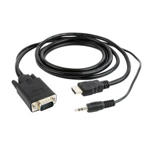 Adaptador VGA a HDMI con Audio GEMBIRD A-HDMI-VGA-03-6 Negro 1,8 m