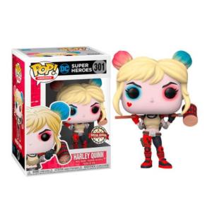 FUNKO POP Harley Quinn con Mazo 301 - Súper Héroes Edición Especial - 889698448024