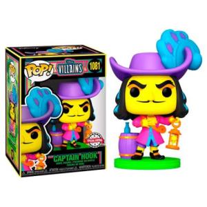 FUNKO POP Capitán Garfio 1081 - Disney Villanos Edición Especial Black Light - 889698603959