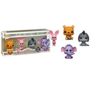 Pack 4 FUNKO POP Winnie the Pooh, Piglet, Eeyore y Heffalump - Winnie the Pooh Edición Especial Brillante - 889698668439