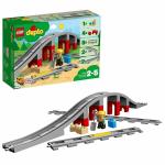 Playset de Vehículos Lego DUPLO 10872 Train rails and bridge 26 Piezas