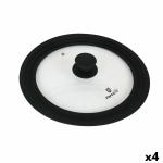 Tapa para Olla Percutti Vidrio Silicona 21,5 cm (4 Unidades)