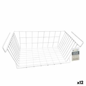 Cesta para Estante de Cocina Confortime Blanco 43 x 24,4 x 18,5 cm (12 Unidades)