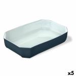 Fuente de Cocina Pyrex Color's Rectangular Gris Vidrio 33 x 22 cm (5 Unidades)