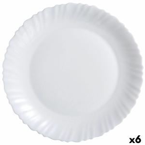 Fuente de Cocina Luminarc Feston Blanco Vidrio (Ø 30 cm) (6 Unidades)