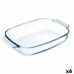 Fuente de Cocina Pyrex Classic Rectangular Transparente Vidrio 35 x 23 cm (6 Unidades)