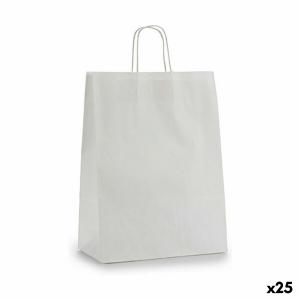 Bolsa de Papel Blanco (32 X 12 X 50 cm) (25 Unidades)