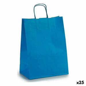 Bolsa de Papel 24 x 12 x 40 cm Azul (25 Unidades)