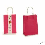 Set de Bolsas Rosa Papel 8 x 31 x 15 cm (12 Unidades)