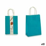 Set de Bolsas Azul Papel 8 x 31 x 15 cm (12 Unidades)