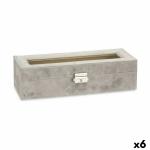 Caja para Relojes Gris Metal (30,5 x 8,5 x 11,5 cm) (6 Unidades)