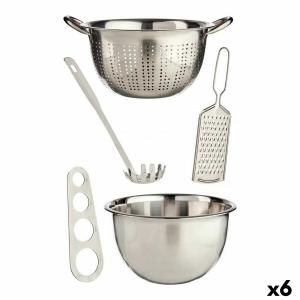 Set de Cocina Pasta Acero Inoxidable (6 Unidades)