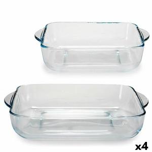 Set de Fuentes de Cocina Borcam Cuadrada (4 Unidades)