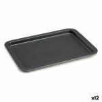 Bandeja para Horno Gris Metal 25,3 x 2 x 37 cm (12 Unidades)