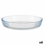 Bandeja para Horno Transparente Vidrio de Borosilicato 25,5 x 4,5 x 25,5 cm (6 Unidades)