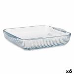 Bandeja para Horno Transparente Vidrio de Borosilicato 27,4 x 6 x 31,2 cm (6 Unidades)