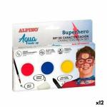 Set de Maquillaje Infantil Alpino Superhero Al agua (12 Unidades)