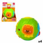 Pelota Musical Winfun Jungla 14 x 14 x 14 cm (4 Unidades)