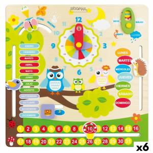 Juego Educativo Woomax Búhos 30 x 3 x 30 cm (6 Unidades)